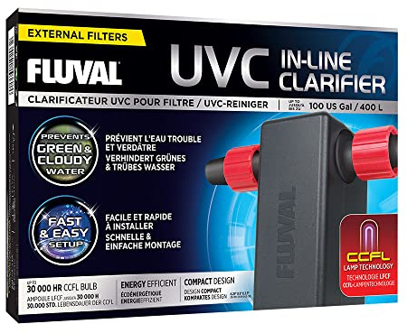 Fluval UVC Clarifier for Aquariums, UVC Clarifier with CCFL Lamp Technology