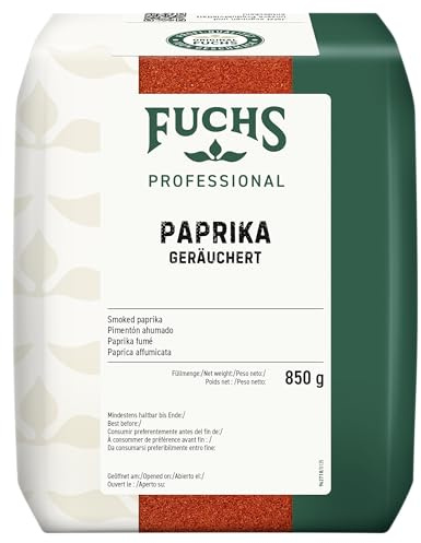 Fuchs Professional - Paprika fumé | 850 g dans un sac | Épice avec une note fumée pour les trempettes, les marinades et le goulasch | Pour les consommateurs en vrac