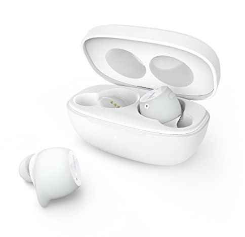 Belkin SoundForm Immerse True Wireless In-Ear-Kopfhörer, hybrides ANC, drahtloses Laden, IPX5-Wasserschutz, Wo ist? von Apple Weiß