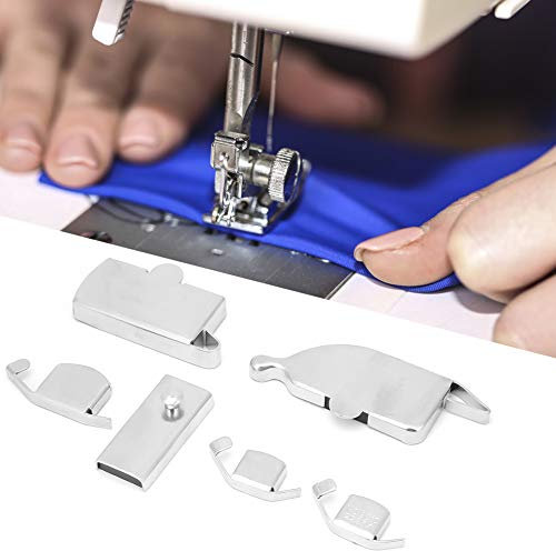 Yunxwd Nahtführung, 6 Stück Magnetische Nahtführung für Nähmaschine Magnetic Naht Führung Saumhilfe Einstellbar Nähmaschine Zubehör Multifunktionales Anti Curl Magnetmessgerät