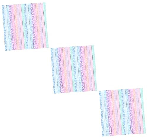 VILLCASE 3 Sets Stern Neon Craft Glow Dark Origami Papiere Für Jungen Und Mädchen 300 Stück * 3