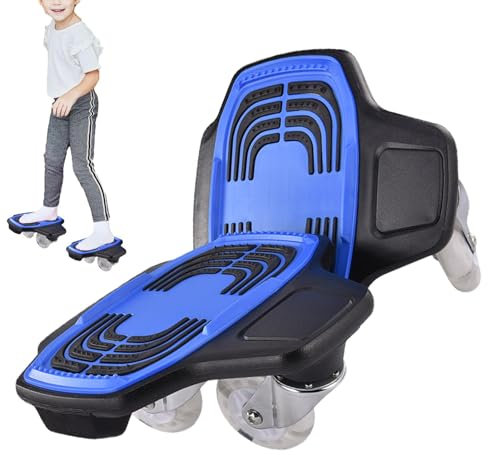 Drift Skates Split Skateboard, Split-Skateboard, Tragbares Roller-Cool-Skate-Deck,Driftfreie Skate-Platten, High-Rebound-PU-Räder-Board für Teenager, Erwachsene, Kinder, Anfänger