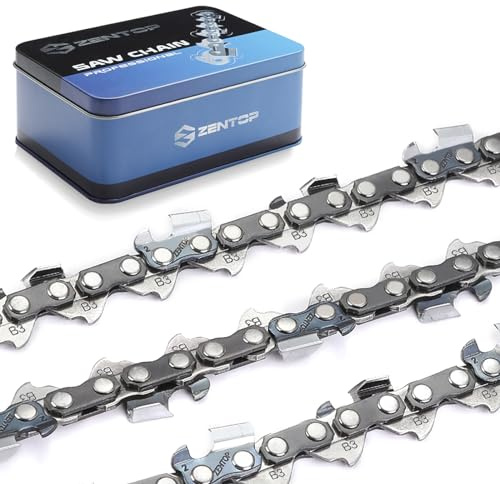 ZENTOP 18 Inch Chainsaw Chain, 325 Pitch, 063 Gauge, 74 Drive Links Fits Stihl 024, MS 270, MS 271, MS 290, MS 291 and More (3 Chains)