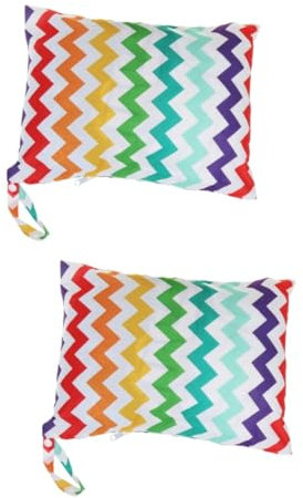 Vaguelly 2stücke Infant Diaper Bag Wasserfester Wickelrucksack Mit Dual-Zipper Für Mädchen Wiederverwendbare - Trocken-Tasche Regenbogenfarben Für Unterwegs Und Schwimmen