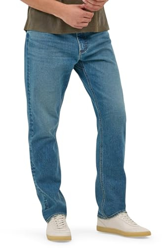 Lee Men's X Move Relaxed Taper Jean, Bowie, 33W x 32L