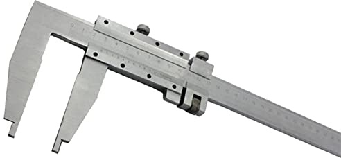WIPPWER 0–1000 mm robuster Messschieber mit Spitzenbacken ohne Oberbacken, hergestellt aus Lineal