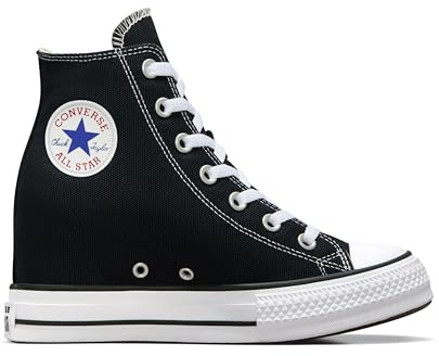 Converse Chuck Taylor All Star Wedge plattform, svart, 38 EU