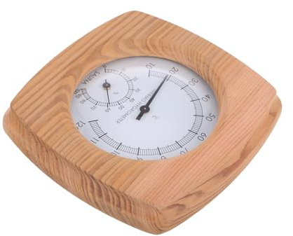AUTSUPPL Wood Sauna Thermometer Hygrometer High Precision Temp Humidity Monitor Sauna Accessory Steam Temperature Easy Wall Mount