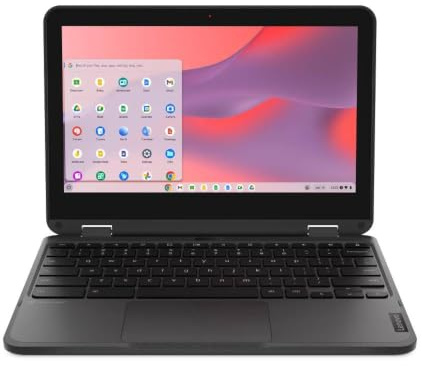 Lenovo 500e Chromebook Gen 4s 83L40000US 29.5 cm pantalla táctil convertible 2 en 1 Chromebook - HD - Intel N-Series N100-4 GB - Memoria flash de 64 GB - Teclado inglés - Gris