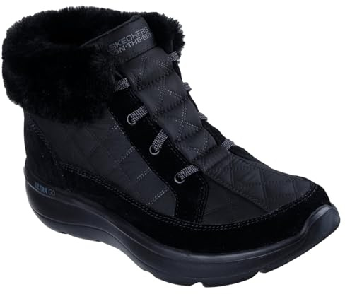 Skechers Dam On-the-go Encore ElisaAnkle Boot, Svart textil, 39 EU