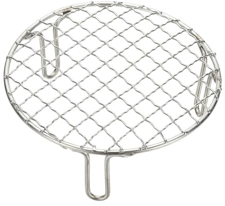 sourcing map 6 Inch Round Cooking Rack, Stainless Steel Canning Racks with Legs, Barbecue Mesh Grill for Baking Cooling Steaming Cookware