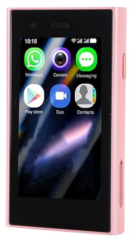 Dpofirs Mini Smartphone, Téléphone Mobile déverrouillé 4G Double SIM avec écran 3 Pouces pour Android8.1, 2MP Avant 5MP APPAMIÈRE ARRIÈRE, Quad Core WiFi Minuscule Téléphone pour (Rose)