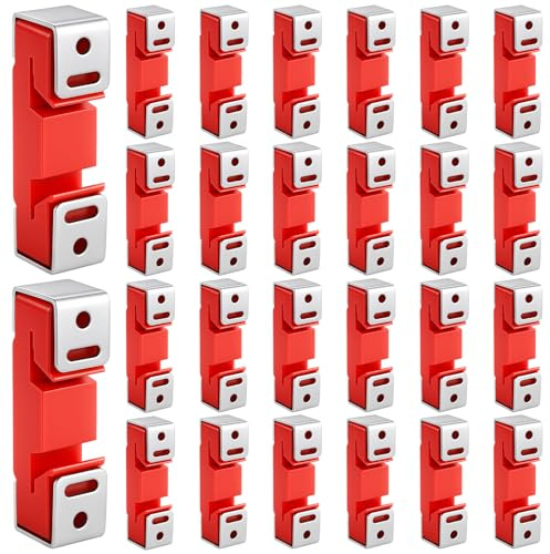 LEIFIDE 50 Pack Sound Isolation Clips Sound Proofing Mounting Blocking Clips Reduce Noisy Neighbor Soundproofing Resilient Channel for Home Office Apartment Recording Studio Walls and Ceilings (Red)