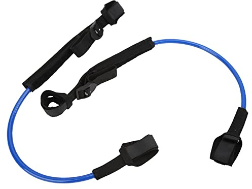 HOSEONFN Surf Leash, for Surfboard, 2Pcs Adjustable 22-28in Straight Leg Rope, High Tensile, Durable Safety Design (Blue)