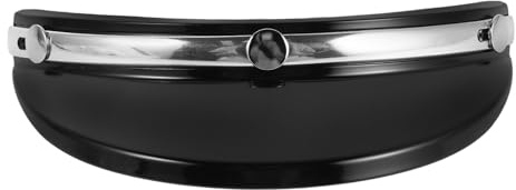 ibasenice Retro Motorradhelm Visier mit Dreiknopf Befestigung für 3/4 Helme Sonnenschutz Auspc für Sommerfest und Urbane Fahrten im Frühling