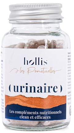 Hollis Complément alimentaire Urinaire 60 gélules | D-Mannose 2g, Bruyère et Busserole, Lactobacillus reuteri et acidophilus, Cranberry avec PAC