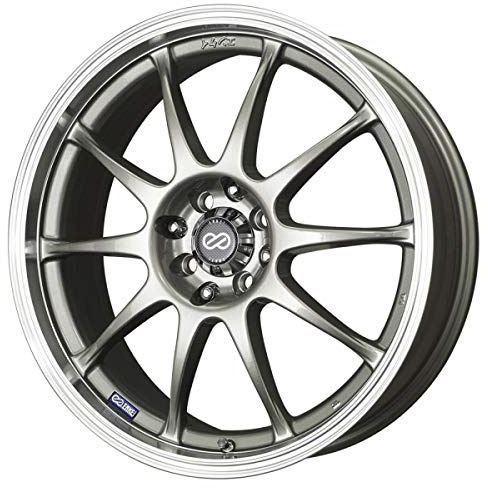 15x6.5 Enkei J10 (Silver w/ Machined Lip) Wheels/Rims 4x100/114.3 (409-565-01SP)