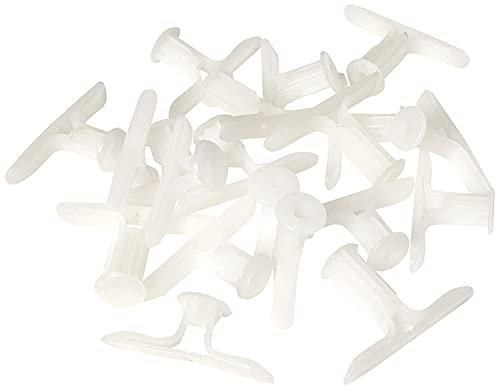 Merriway BH01139 Tasselli di Ancoraggio a Espansione per Porte e Pareti in Cartongesso Cave, Bianco, Set di 20 Pezzi