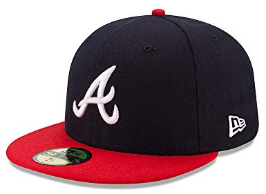 New Era 59Fifty Cap - Authentic Atlanta Braves Navy - 7 3/8