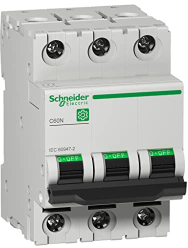 Schneider Electric C60N MCB Leitungsschutzschalter Typ C, 3-polig 50A, Abschaltvermögen 10 kA Multi 9