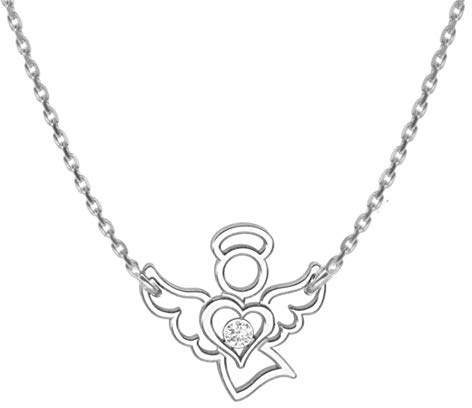 butterfly Engelanhänger Halskette Mit Ankerkette Aus Sterling Silber Verstellbare Länge
