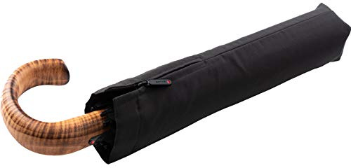 Knirps Taschenschirm S.570 Large Automatic Black – Automatik – Sturmfest – Rundhakengriff