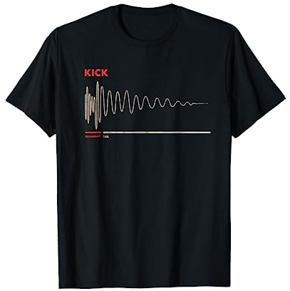 KICK Snare Clap DAW Producer Audiowave DJ Drum Synth VST OSC T-Shirt