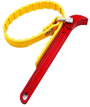 öLfilter SchlüSsel öLfilterschlüSsel Set Kette Schlüssel Automotive Werkzeuge Motorrad Öl Filter Gummi Strap Schlüssel Red, One Size