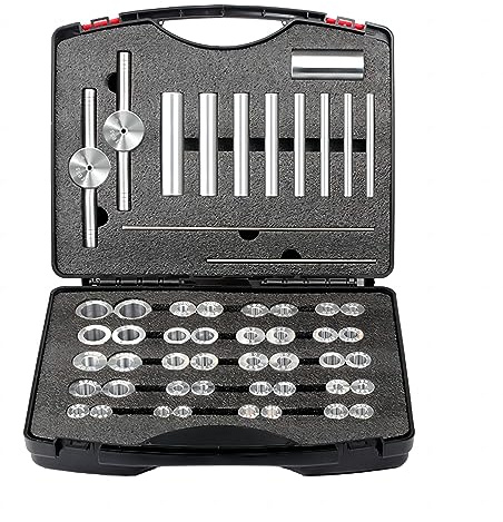 Mimoke Set di pressa per cuscinetti interni per bicicletta, Set di pressa ciclo, mozzi di montaggio, cuscinetto del mozzo, strumento di installazione del cuscinetto interno (Argento)