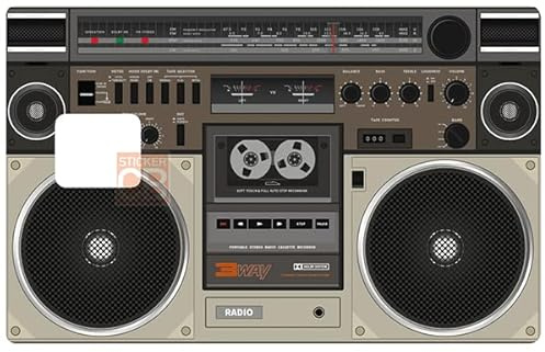 STICKERCB Ghetto Blaster 80 Bankkartenaufkleber, US-Format, Vinyl, Urban, Wasserfest