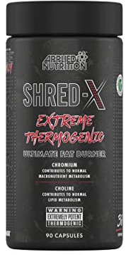 Applied Nutrition Shred X Fat Burner - ABE All Black Everything Fat Burner, Thermo Weight Management (90 Capsules - 30 Servings)