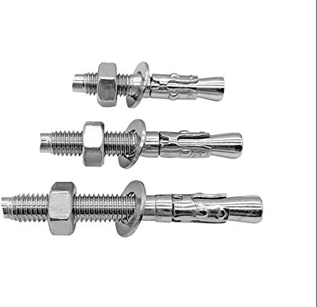 Ankerbolzen, Expansionsbolzen 5PC M6 * 50/60/70/80/100 mm 304 Edelstahl Autoreparaturschraubenkeil Betonanker Expansionsbolzen Aufzugsbolzen Ankerbolzen (Länge: 70 mm) (Size : 50mm)