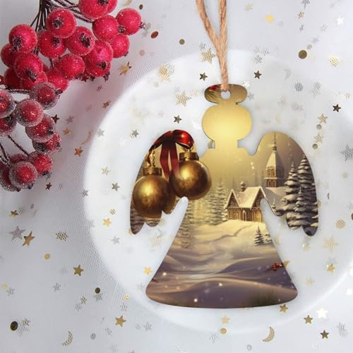 Weihnachtsdekorationen Weihnachtsglocken Holz Hängende Ornamente Süßigkeiten Baum Ornamente Hängende Weihnachtsschmuck für Weihnachtsbaum Winter Neujahr Party Dekor