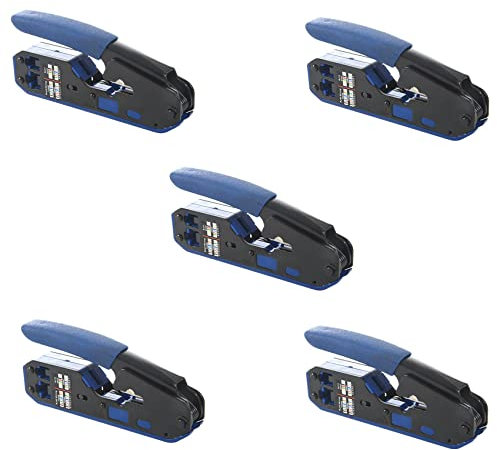 Niniang 5X Rj45 - Alicates de pelacables para Rj45 Cat6 Cat5E Cat5 Rj11 Rj12