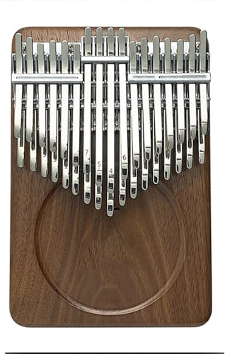 Kalimba mit 34 Tönen, 17 Noten, Daumenklavier, 21 Noten, professionelles Kalimba, doppellagiges Kalimba, 34 Tasten, chromatisches Daumenklavier, Kalimba, 34 Tasten (C-flach)