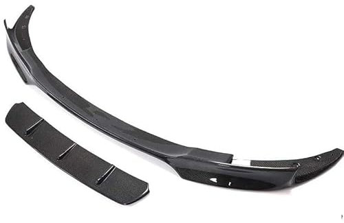 CQFCY Auto Frontspoiler für BMW 5 Series F10 M5 Sedan 2012-2016, Kohlefaser Frontstoßstange Splitter Lip Body Kit Splitter Antikollision Auto Zubehör