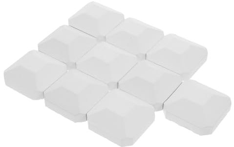 Cabilock 10 Pièces Briquettes De Cordiérite De Remplacement Pour Barbecue à Gaz Turbo, Accessoires Bbq Pour Distribution Uniforme De La Chaleur, 2 x 2 Pouces