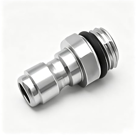 Wjelet 1 Pcs 1/4 Quick Release Snow Foam Lance Pressure Washer Adapter M14x1.5 mm Connector Quick Release Adapter Pressure Washer Quick Connect Sprayer Bottle Connecting Parts Stainless Steel Coupler