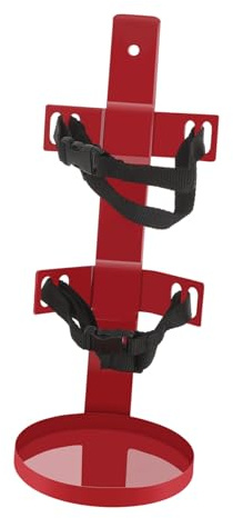Support Mural pour Extincteur en Fer, Rouge, Lot 1, Montage Facile | Surface Polie, Installation Simple, Accessoire pour Sécurité Domestique, Usage Maison, Format