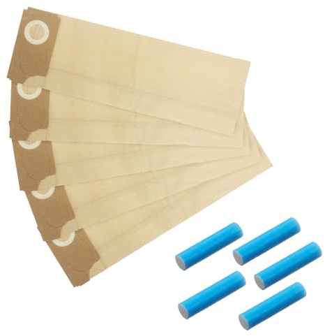 Reliapart Paper Dust Collection Bags (5 Pack) + 5 Fresheners for Sebo 350 360 450 460 BS36 BS46 Electronic C46 1055ER 5011ER 1055C Vacuum Filtration Bags