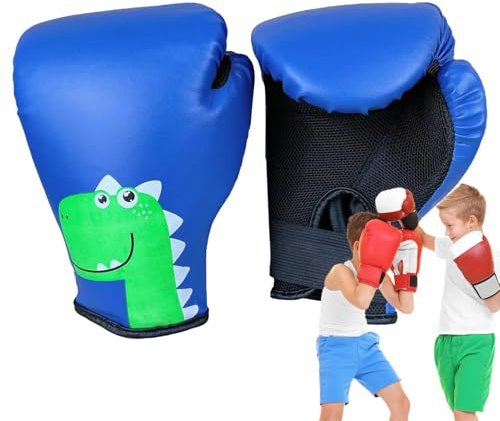 Guantes de Thai para niños, Guantes de Entrenamiento de Boxeo para jóvenes, Accesorios de Artes Marciales, Guantes de Lucha para niños pequeños, Guantes de Boxeo de Entrenamiento para Saco de