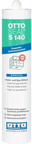 OTTOSEAL S 140 C43 manhattan – Hotel- & Spa-Silikon 310ml – Exzellenter Schimmelschutz – Keine Randzonenverschmutzung – Besonders langlebig, kerb- & reißfest durch OTTO Fungitect Silber-Technologie