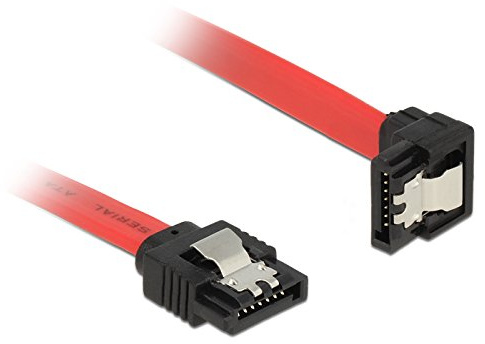 Delock - 0.2m sata 6 gb/s - cable sata (bolsa de plástico, rojo)