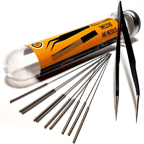 Imprimante 3D Nozzle kit de Nettoyage – 0.4 mm d'aiguilles et Pince à épiler par Excellence – 3D Accessoire Imprimante Buse Bit Outil de Nettoyage Kit pour imprimante 3D
