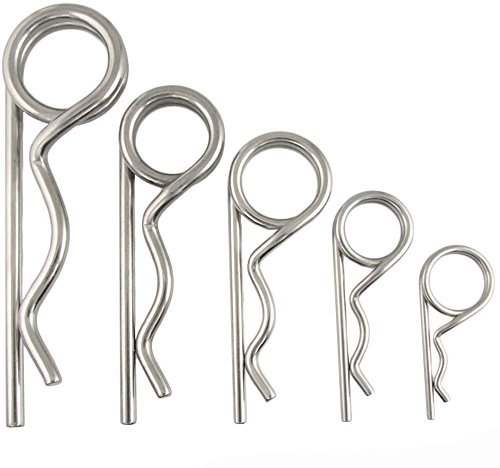 Federstecker doppelt 2,8 x 61 mm - (10 Stück) - Stecker/Splin - aus Edelstahl A4
