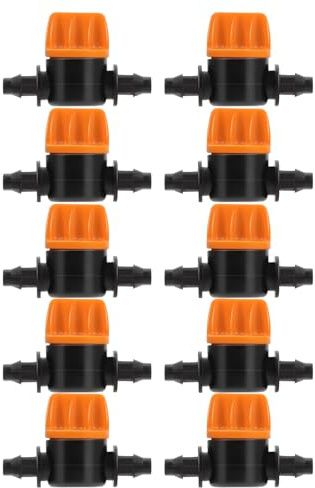 YARNOW Vanne D'Irrigation 4/7 Mini Connecteur De Tuyau avec Contrôle du Flux Accessoires D'Arrosage pour Jardinage Domestique Et Agricole