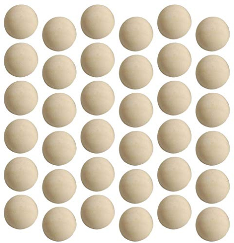Healifty 50 Stück Halbholzkugeln 0.98 Zoll Unbehandeltes Holz Rund Halbperlen Für Basteln Diy Projekte Kinderspielzeug Und Dekoration