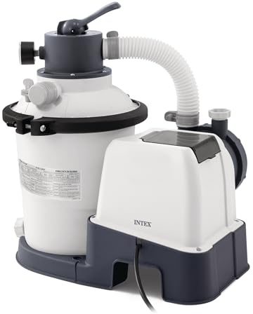 INTEX SX925 Krystal Clear Sand Filter Pool Pump for Above Ground Pools: 925 GPH Pump Flow Rate – Improved Circulation and Filtration – Easy Installation – Improved Water Clarity – Easy-to-Clean