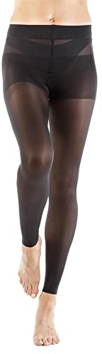 Relaxsan Microfibra 880ML (Nero, 3-L) Leggins Compressione Graduata 18-22 mmHg 140 Den - Collant Senza Piede