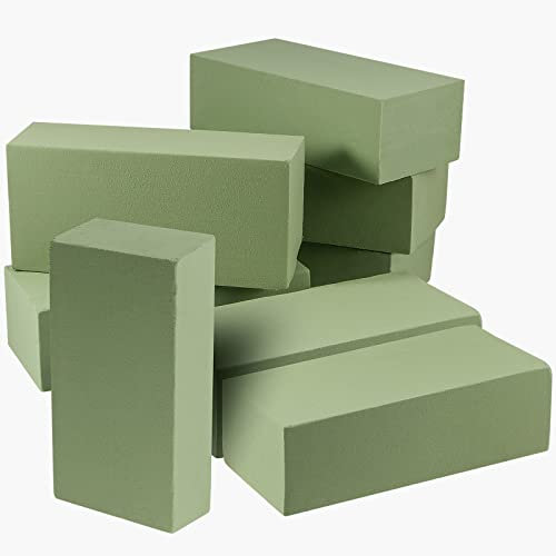 JOIKIT 8 pezzi di schiuma floreale secca, rettangolare blocco di schiuma di fiori secchi, mattoni di schiuma floreale fiorista blocchi di schiuma per la disposizione dei fiori artificiali